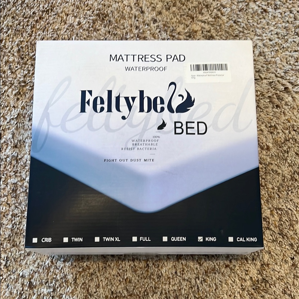 Waterproof Mattress Pad - White